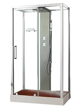 Душевая кабина Acquazzone Helena 120ESL-L без электрики 120х90 прямоугольная с крышей ориентация левая Душевая кабина Acquazzone Helena 120ESL-L без электрики 120х90 прямоугольная с крышей ориентация левая