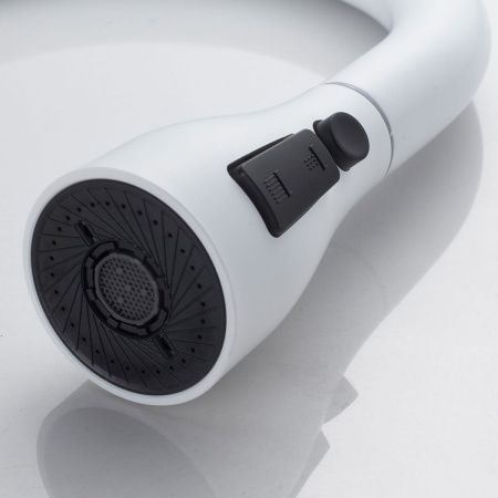 Смеситель для кухни Shevanik S363C на мойку белый