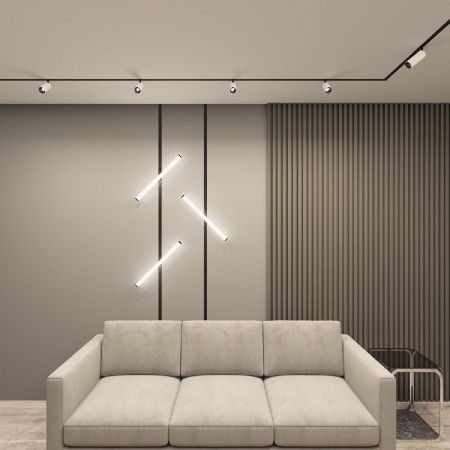 Трековый однофазный светильник Denkirs Smart Ray (Смарт Раы) DK8065-BK