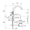 Смеситель Stella Eccelsa EC 00006 CR00 на раковину хром
