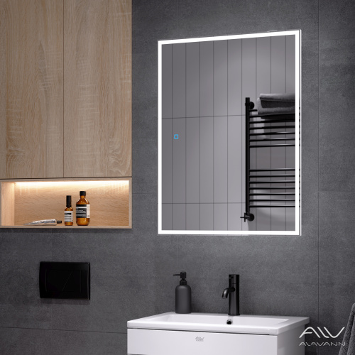 Зеркало-шкаф Alavann Rita 60 ALV0289002 с подсветкой универсальный - фото 4