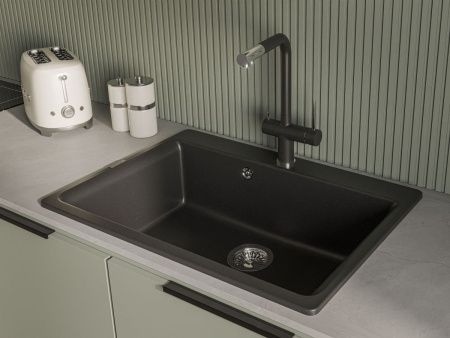 Кухонная мойка Rivelato AXEL Х-70 nero 75х50 цвет черный