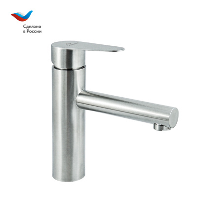 Смеситель Славен Сталь СЛ-ОД-Ж10 на раковину нержавеющая сталь