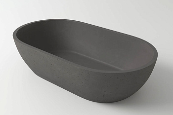 Раковина из искусственного камня Holbi MERCURY 2.02.009.44.4 64х35 накладная цвет серый