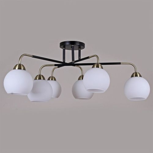 Люстра на штанге Illumico IL0252 IL0252-6CSQ-79 BK AB - фото 2