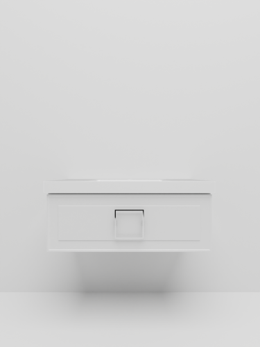 Тумба с раковиной La Fenice CUBO NFNC-01-CUB-B-100-1-100 101х36х49 подвесная цвет белый - фото 4