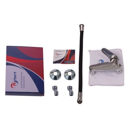 Смеситель для кухни Plstart PD46001-7 настенный черный/хром