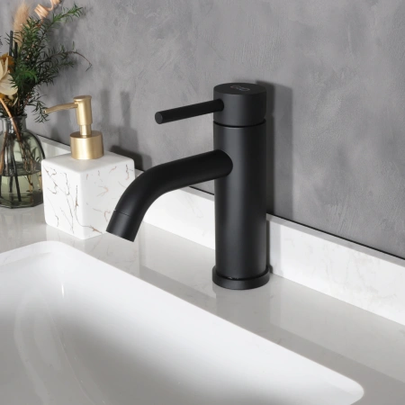 Смеситель Gid Cascada Inga SS096-BM-K (SS096BMK) на раковину черный матовый