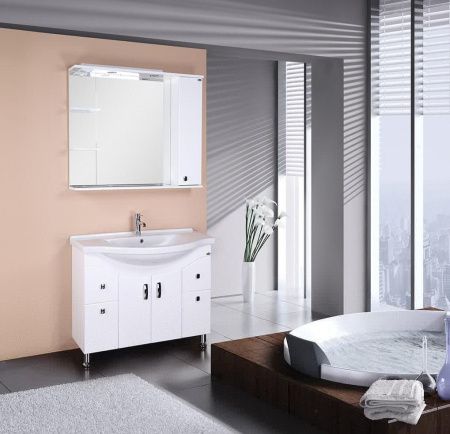 Зеркало-шкаф Onika Эльбрус 210004 100х90 подвесной цвет белый