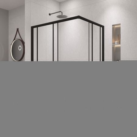 Душевой уголок RGW Passage 020814680-14 100х80 стекло прозрачное профиль черный без поддона