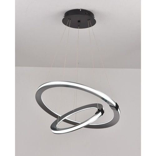 Люстра подвесная iLedex Vision (Висион) 9225-8+5SD GR+BK - фото 2