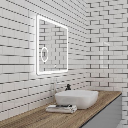 Зеркало с подсветкой Grossman Leo 168080 80х80 подвесное