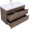 Тумба под раковину Aquanet Нота NEW 00334194 100х50 подвесная цвет коричневый