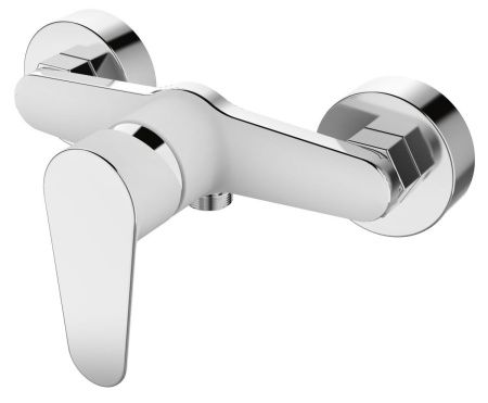 Смеситель для ванны и душа Voda SW 80 W настенный белый/хром