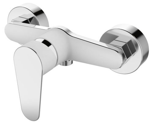 Смеситель для ванны и душа Voda SW 80 W настенный белый/хром - фото 2