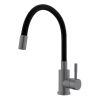 Смеситель для кухни Esko K44Grafit на мойку черный/графит