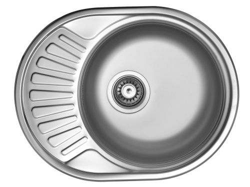 Кухонная мойка Ukinox Фаворит FAL570.450 -GT8K 1R 45х57 цвет стальной поверхность рифленая - фото 2