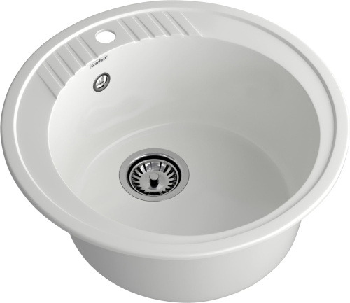 Кухонная мойка Granfest Rondo R-520 иней 52х52 цвет белый - фото 2