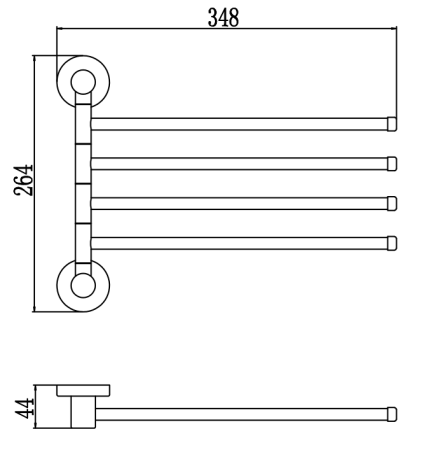 Полотенцедержатель Savol S-005604