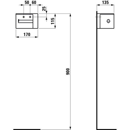Бумагодержатель Laufen VAL 8.7228.1.000.000.1