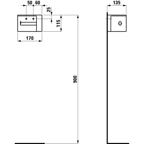 Бумагодержатель Laufen VAL 8.7228.1.000.000.1 - фото 2