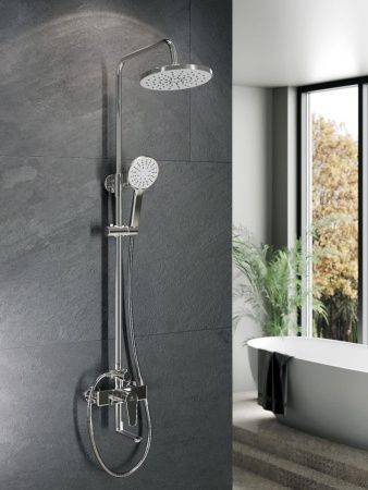 Душевая стойка Agger Brilliant A0393300 настенная цвет хром