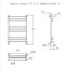 Полотенцесушитель водяной Тругор Идеал Комби Идеал/комби3/нп10060П 65х100 хром