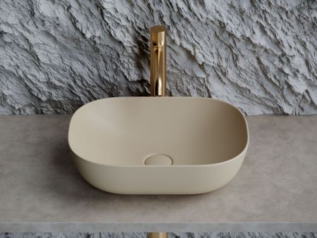 Раковина из сантехнического фарфора Ceramica Nova ELEMENT CN6009MC 50х30 накладная цвет коричневый без отверстий под смеситель