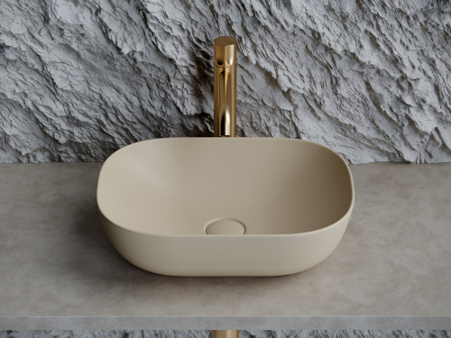 Раковина Ceramica Nova ELEMENT 46 см CN6009MC накладная цвет капучино матовый - фото 2