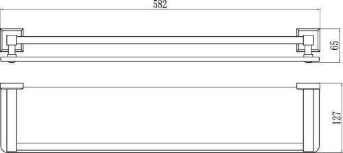 Полка в ванную комнату Savol S-609591 - фото 3