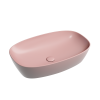 Раковина из сантехнического фарфора Ceramica Nova ELEMENT CN6049MP 60х40 накладная цвет розовый без отверстий под смеситель