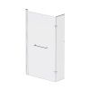 Душевая шторка на ванну Damixa Skyline DX35WBS-D7W1-150MT 80х140 стекло прозрачное профиль хром ориентация универсальная