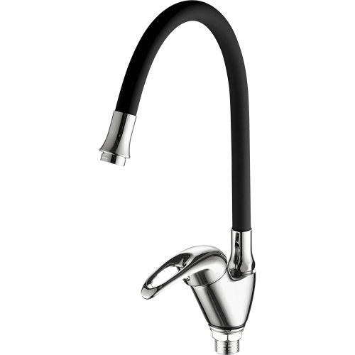 Смеситель для кухни Fashun A4403+A7250 на мойку хром/черный - фото 2