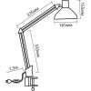 Настольная лампа Uniel TLD-524 TLD-524 White/LED/500Lm/4500K/Dimmer
