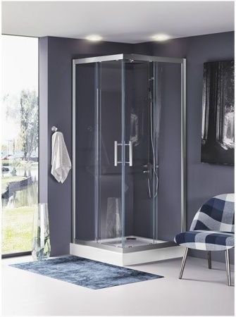 Душевой уголок Aquanet Delta 00183212 90х90 стекло прозрачное профиль хром без поддона