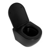 Унитаз подвесной BelBagno COLORATO BB062CHR-MB/BB062SC-MB черный с сиденьем микролифт безободковый каскадный смыв