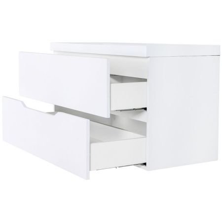 Тумба с раковиной Orange Line Li-100Tuw+RA100 100х50 цвет белый