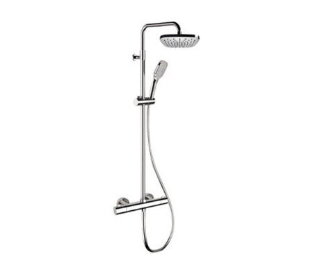 Душевая стойка Remer Elegance EQ32A8CPAD20 настенная Душевая стойка Remer Elegance EQ32A8CPAD20 настенная