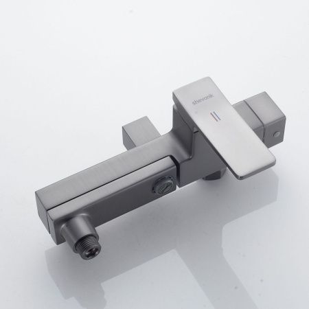 Душевая стойка Shevanik S4636T настенная цвет оружейная сталь