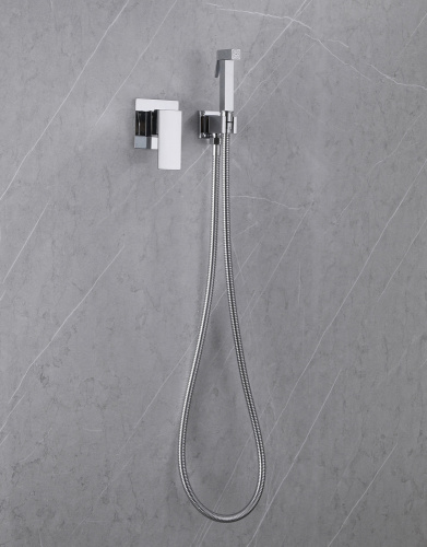 Гигиенический душ со смесителем ABBER Daheim AF8225 хром - фото 3