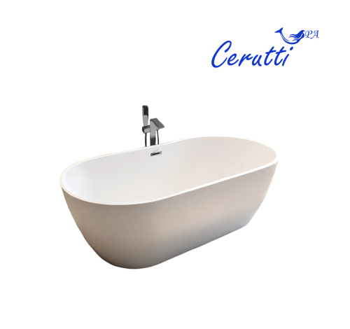 Ванна акриловая Cerutti SPA CT10514 170х75 отдельностоящая овальная - фото 3