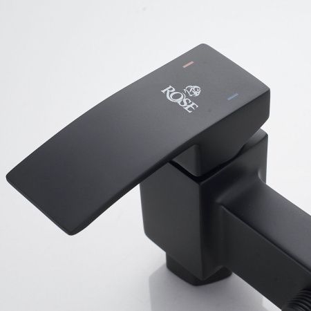 Гигиенический душ со смесителем Rose R1505H-1 черный