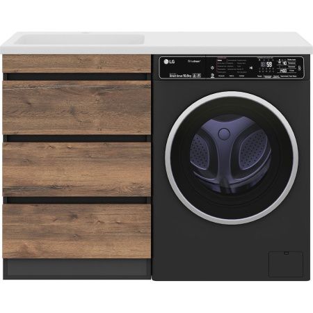 Тумба под раковину Misty Коломбо П-Кол06060-0113Я 60х50 напольная цвет коричневый/серый