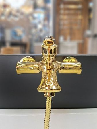 Смеситель для ванны AltroBagno Beatrice AltroBagnoBeatrice0210Or настенный золото