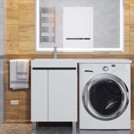 Тумба с раковиной Uperwood Magenta 51930205157 120х50 цвет белый