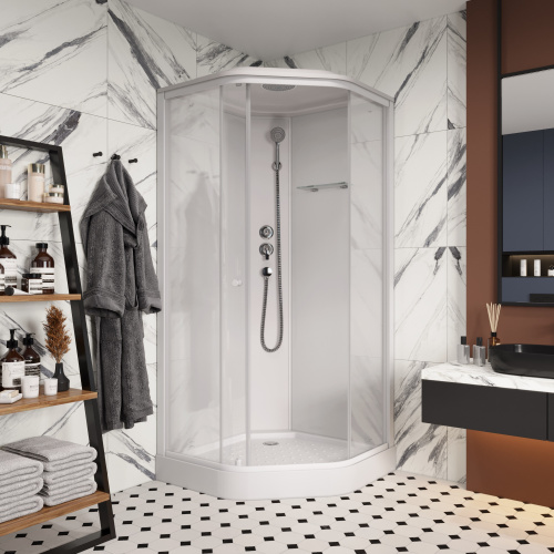 Душевая кабина Parly Penta P91 90х90 трапеция с крышей - фото 2