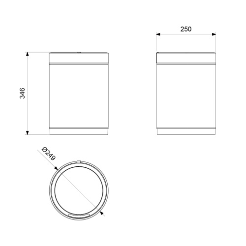 Ведро мусорное Timo Saona 13100/18 - фото 2