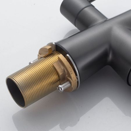 Смеситель для кухни Shevanik S528T на мойку оружейная сталь