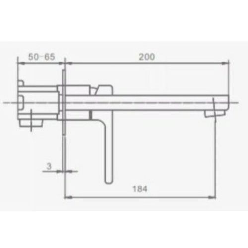 Смеситель Raglo R30 R30.11.06 встраиваемый в стену черный - фото 2
