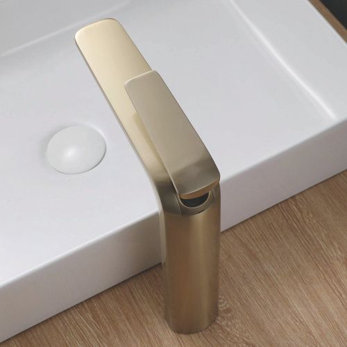 Смеситель для раковины Rose R3911G на столешницу золото - фото 5